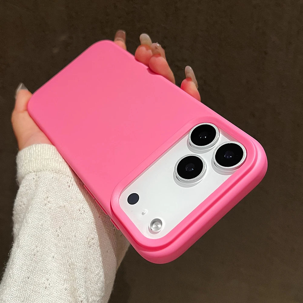 Candy Color Silicone Protective Phone Case For iPhone 17 18 Pro Max Air 17 Pro Shockproof Matte Soft TPU Bumper Back Cases Cover