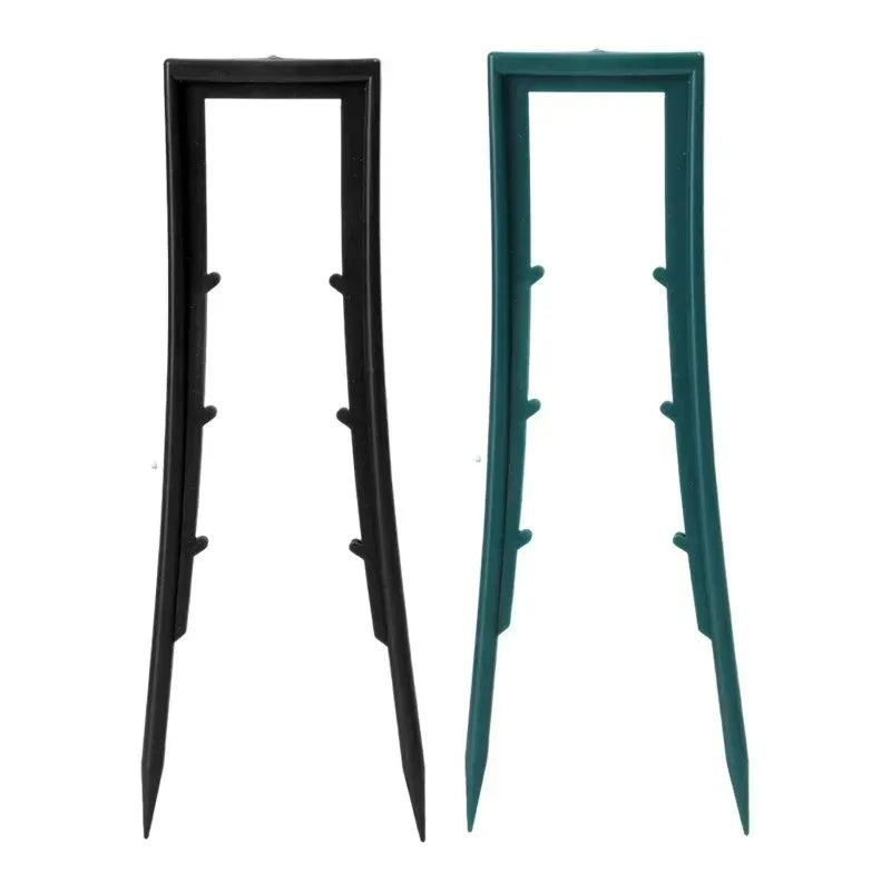U-Shaped Garden Stakes with Pointed Tip Plastic Ground Studs Garden Pin Landscape Staples for Yard Lawn Weeds Barriers Wholesale