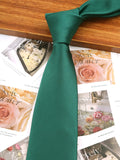 Classic New 8cm ties Men's Solid Stripes Plaid Necktie Navy Red White Satin Ties For Man Business Wedding Party Tie Gift
