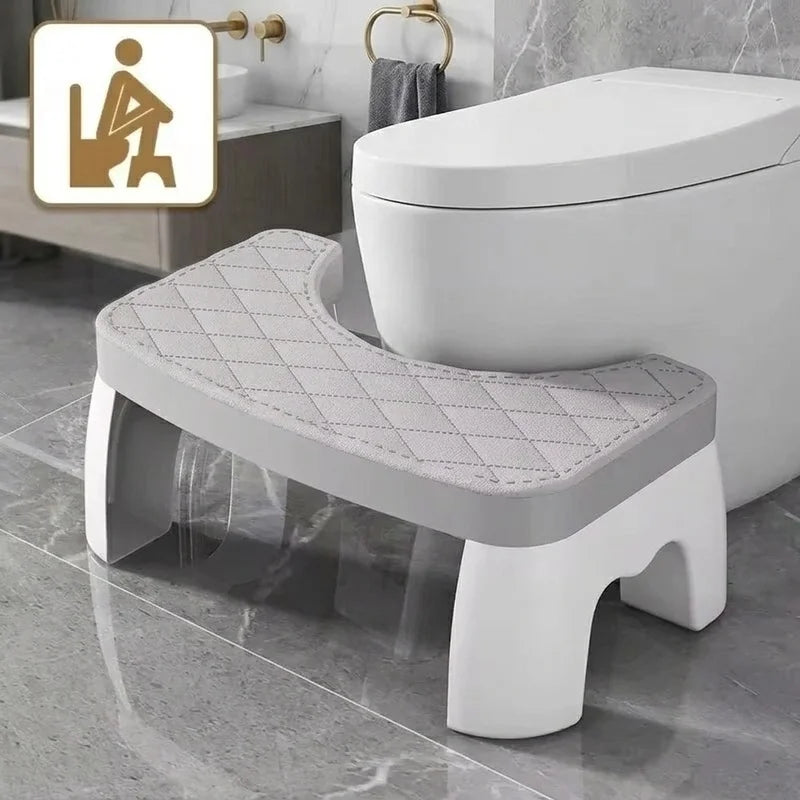 Universal Squat Toilet Stool, Waterproof Non Slip Foot Stool for Adults Kids Seniors, Ergonomic Bathroom Potty Step Stool