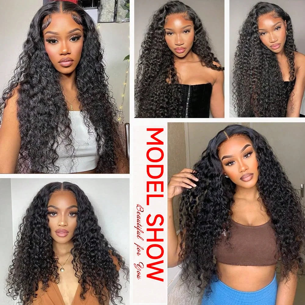 13x6 HD Lace Frontal Human Hair Wig 5x5 HD Lace Closure Wig Pre Plucked Baby Hair Deep Wave Human Hair Wig For Women On Clearance Sale