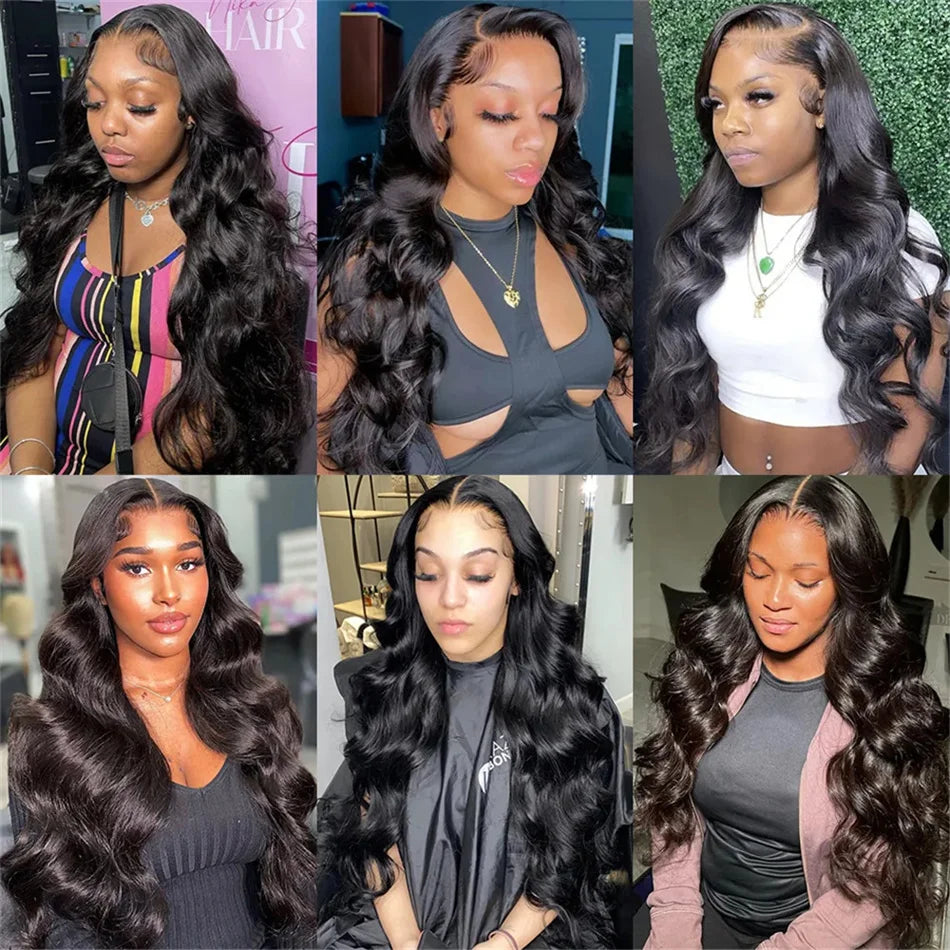 36 Inch Body Wave 13x6 HD Lace Front Wigs Human Hair Wigs Glueless Transparent 13x4 Lace Frontal Wig For Women Pre Plucked