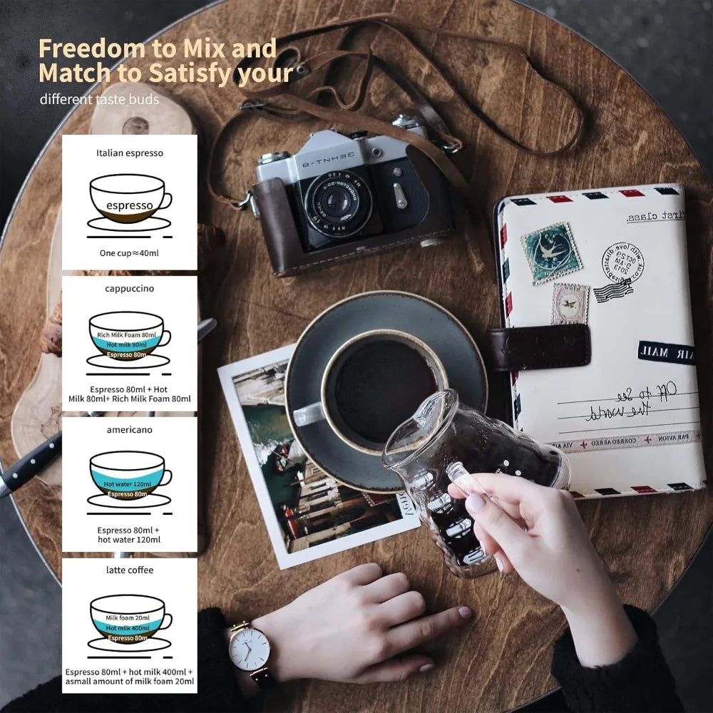 6 Cup Electric Espresso Coffee Maker Portable Moka Pot Detachable Base Overheat Protection Gift for Home Travel