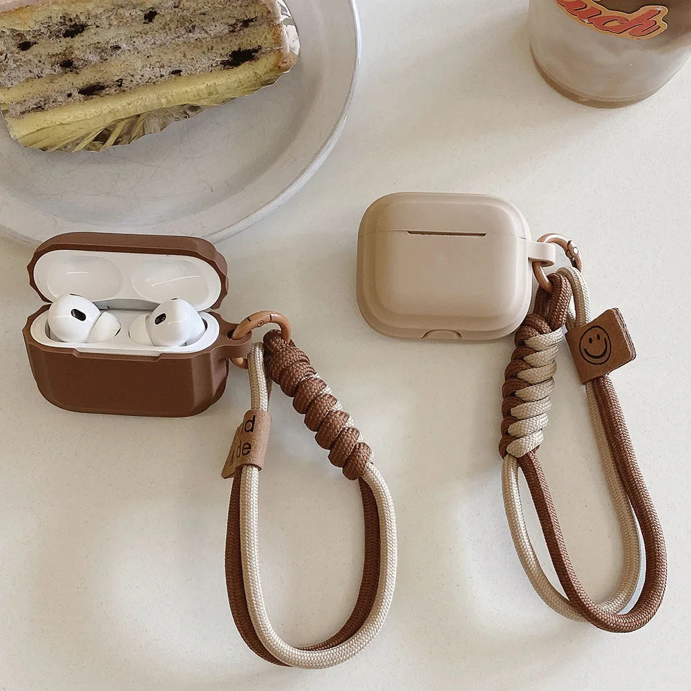 Earphone Case for AirPort Pro 1st 2nd Generation Cute with Lanyard Bluetooth Headphone Cover for Air Pods 4 3 Cover Accessories