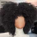 Afro Kinky Curly 450 Density Wear And Go 13×4/13×6 HD Lace Frontal Wigs With Transparent Lace Glueless Wigs Human Hair For Women