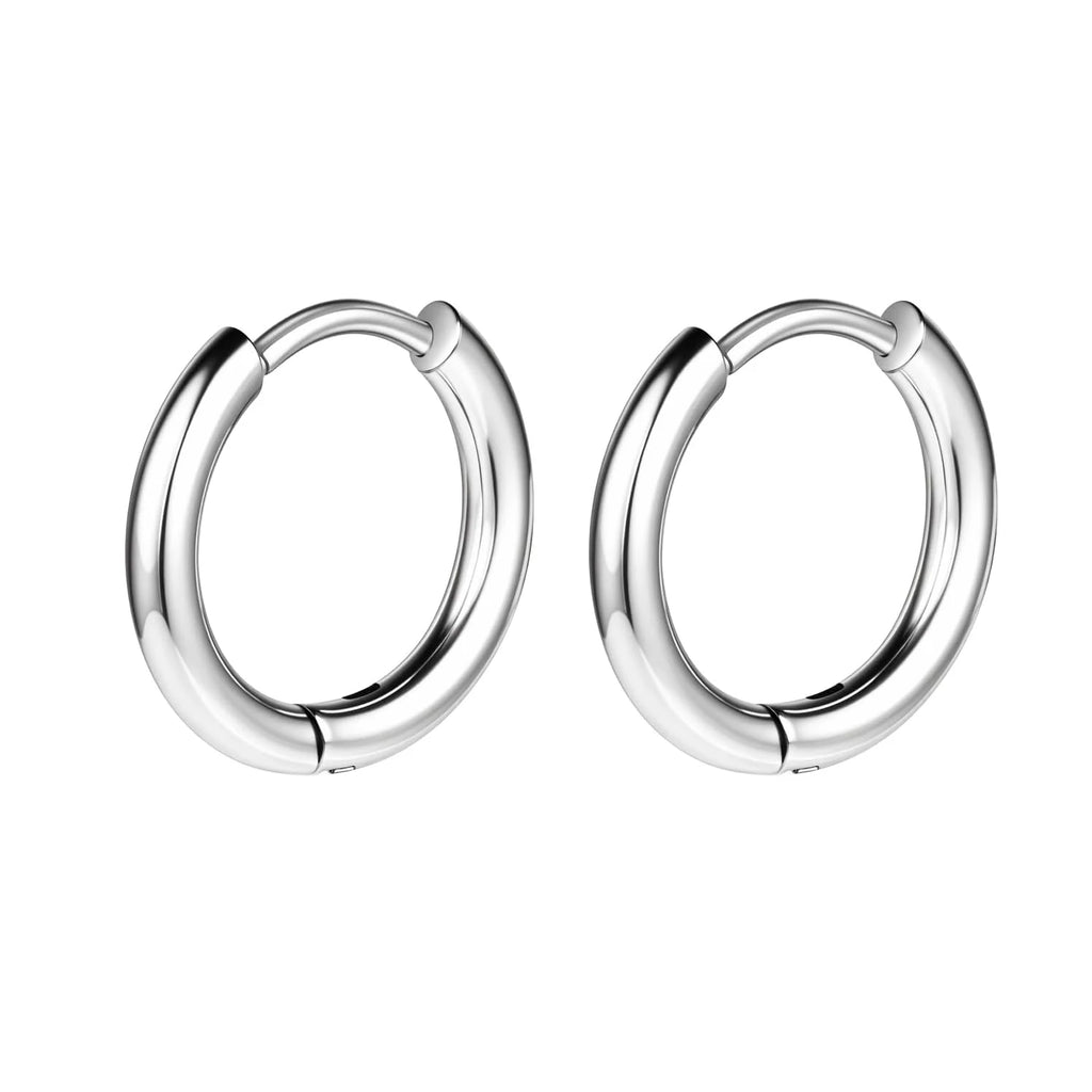 G23 Titanium Hoop Earrings 18G Small Huggie Hoop Earrings 8mm/10mm/12mm Cartilage Sensitive Ears Multiple Stack Piercing Jewelry