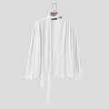 INCERUN Men Shirt Solid Loose Pleated V Neck Long Sleeve See Through Men Clothing Streetwear Fashion Casual Tops Male Shirts
