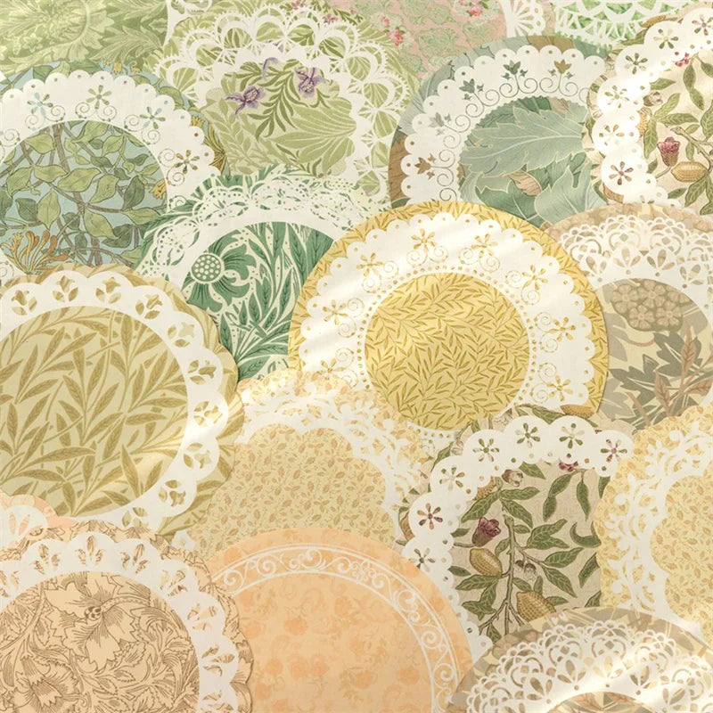 30Packs Memo Book Flower Story Flower Lace Message Notebook Letters Between Flowers DIY Decoration Material Note 150*115MM