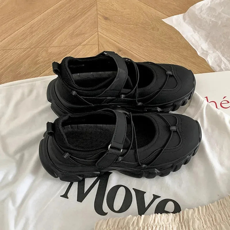 Women's Shoes Platform Female Footwear Shallow Mouth All-Match White Sneakers 2025 New Dress Casual Summer Rome