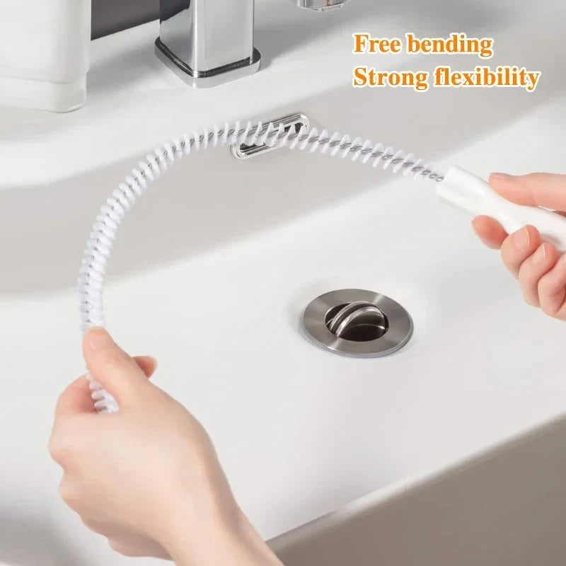 1Pcs Pipe Unclogging Brush Shower Tub Drain Hair Catcher Long Cleaner For Cleaning Sewer Pipes Bathroom Products Household Home
