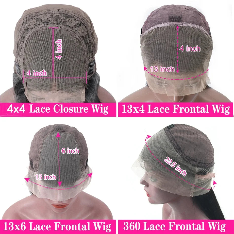 36 Inch Body Wave 13x6 HD Lace Front Wigs Human Hair Wigs Glueless Transparent 13x4 Lace Frontal Wig For Women Pre Plucked