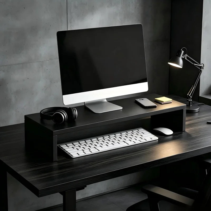 Ergonomic Laptop Stand Monitor Riser Stand With Keyboard Storage Desk Organizer Holder
