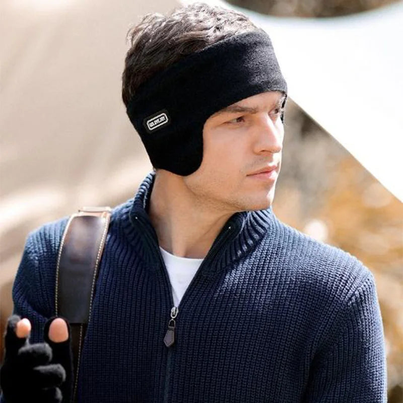 Warm Earmuffs Running Skiing Outdoor Sports Headband Forehead Cycling Cold Proof Headband Ear Muffs Men Thickened Warmth EZr03