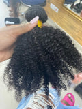 Afro Kinky Curly Bundles Deal Brazilian Afro Kinky Human Hair Weaving 3C/4A Hair Extensions Spot Goods Afro Hair Weave For Women