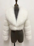ZADORIN Trend Fur Top New Cropped Faux Fur Coat Woman Clothing Furry Faux Fur Jacket Winter Coats for Woman Outerwears Top Mujer