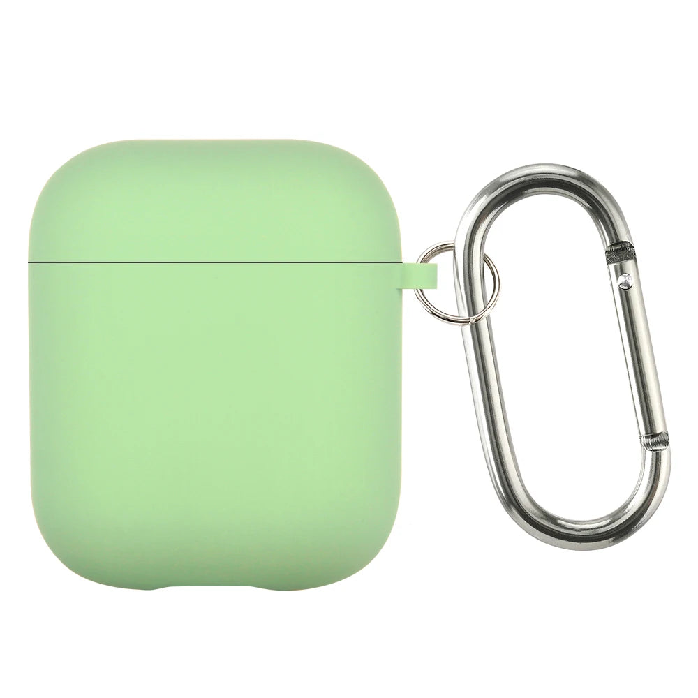 Air pods Case Neon Green official Silicone Cases for Airpods 4 Pro 1 2 Liquid Fluorescence Hot Pink Silicone Hook Cover Air Pods