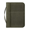 Tactical A5 Notebook Cover EDC Organizer Journal Case Zippered Sketchbook Waxed Canvas Cover with Pen Holder for Outdoor Hunting