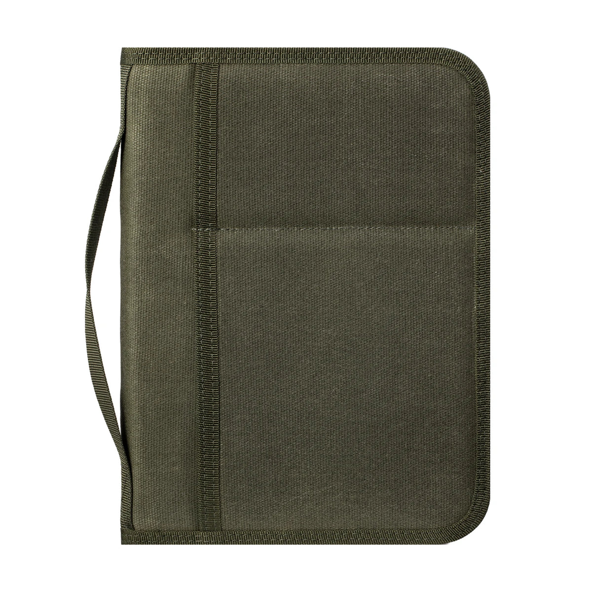 Tactical A5 Notebook Cover EDC Organizer Journal Case Zippered Sketchbook Waxed Canvas Cover with Pen Holder for Outdoor Hunting