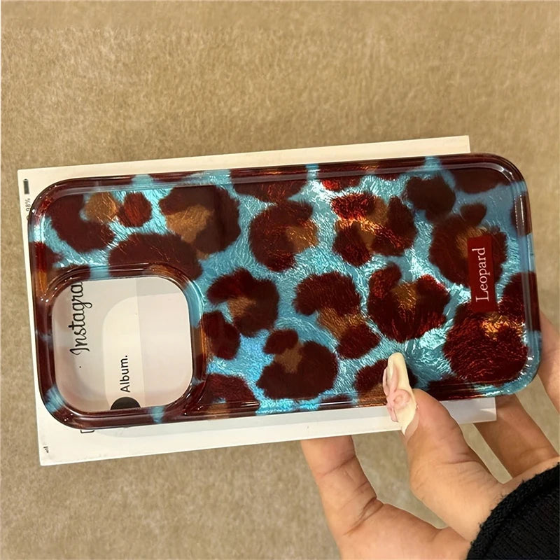Simple Fashion Smudge Leopard Print Soft Phone Case For iPhone 18 Pro Max Cases iPhone 17 16 15 14 13 12 11 XS XR 7 8 Plus Cover