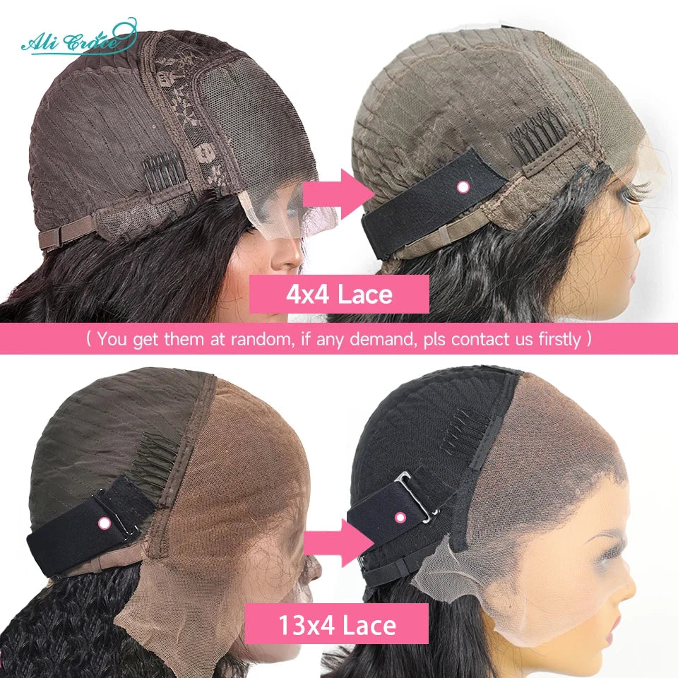 Ali Grace Glueless Wig 5x6 Straight Human Hair Wear&Go 4x4 Lace Closure Wig PrePlucked Hairline 13x4 Lace Front Human Hair Wigs