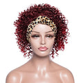 Synthetic Headband Wig Women's Dirty Braid Wigs African Braided Horsetail Hair Wigs Three Strand Braid Head Cover Chemical Fiber