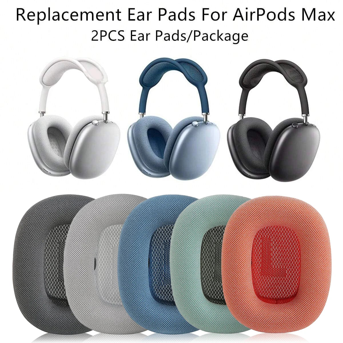 2PCS/Pack Is Suitable for Replacing Original Earmuffs with Airpods Max, Which Is More Breathable and Comfortable to Wear