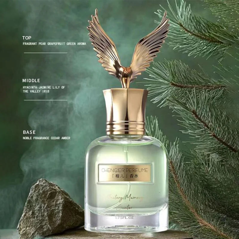 Luxury Ocean Woody Notes Perfume Spray,Women Clean Fresh Oud Scent,Men Eagle Shaped Cypress Agarwood Fragrance Mist,Long Lasting