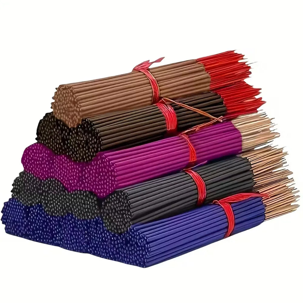 110 Pieces of Fragrances from the Himalayas, Including Lavender, Rose, White Sage, Agarwood, Sandalwood, and Cherry Blossom, the Company's Most Popular Scents, Long-Lasting, Punk Incense Sticks, Length 32.94cm , Purifying - R