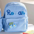 Personalized Small High-Quality Corduroy Backpack – Customizable School Bag with Name Print; Cute and Practical