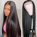 Geeta 200% Density HD Transparent 5X5 Lace Closure Wig Pre Plucked Bone Straight 13x6 Lace Front Human Hair Wigs for Black Women