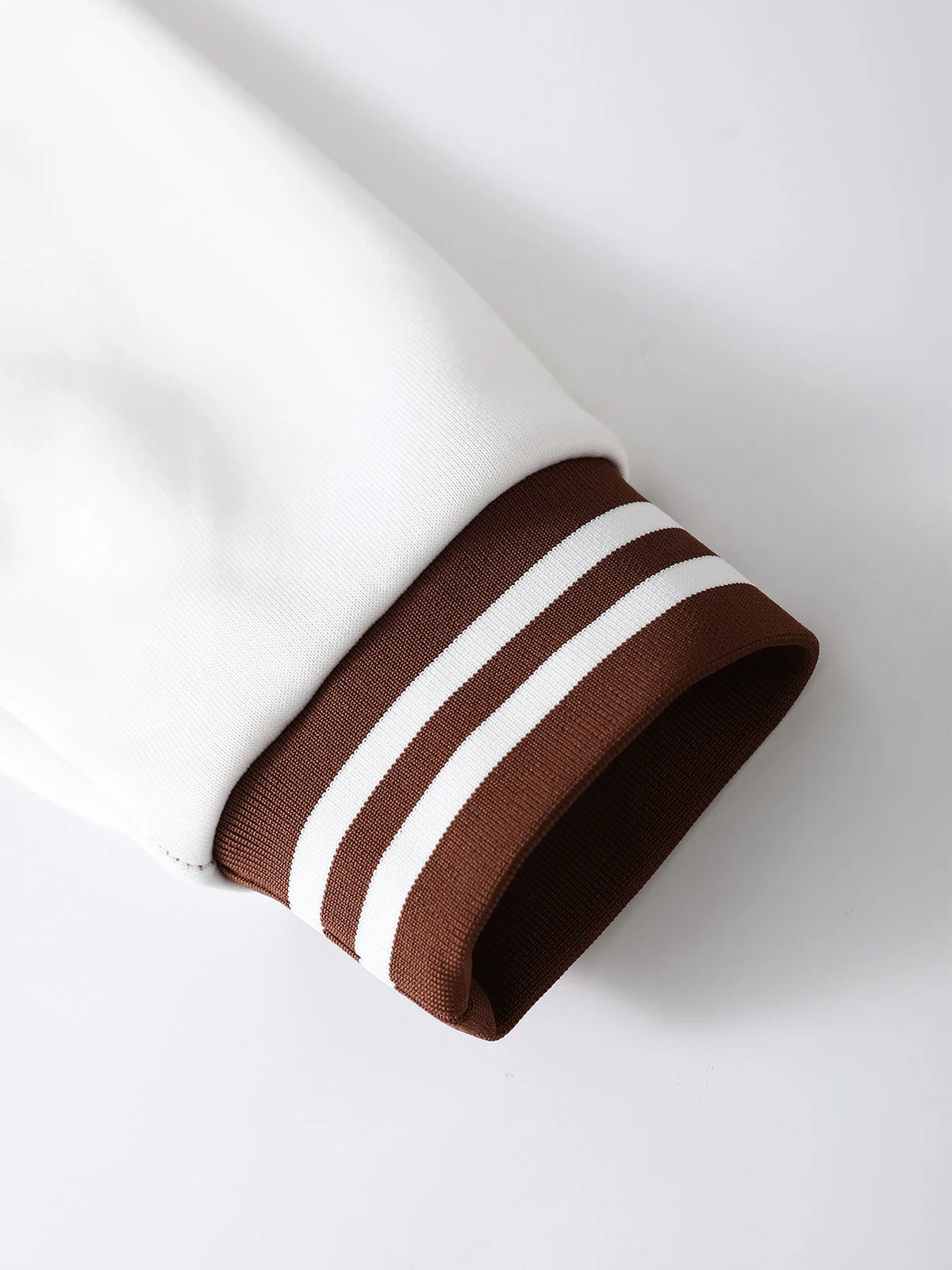 Men's Coffee White Colorblock Baseball Jacket Spring Fall Streetwear Loose Varsity Coat