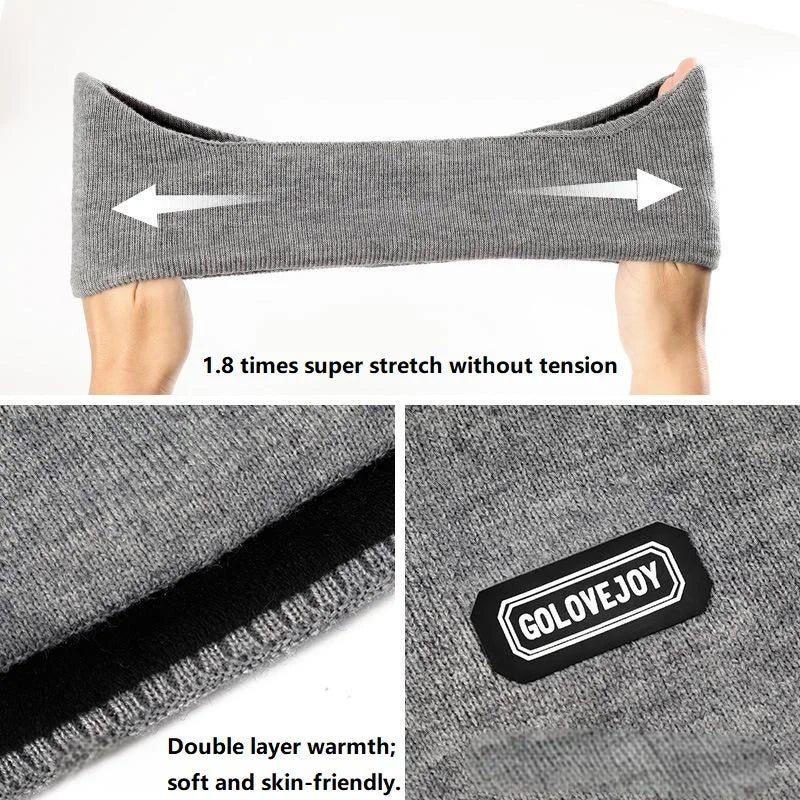Warm Earmuffs Running Skiing Outdoor Sports Headband Forehead Cycling Cold Proof Headband Ear Muffs Men Thickened Warmth EZr03