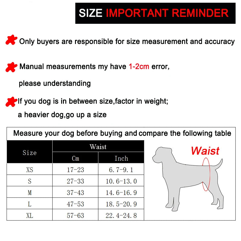 Washable Large Male Dog Diaper High Absorbing Pet Clothes Nappies For Small Medium Big Dogs Leak-proof Puppy Pee Pant Supplies