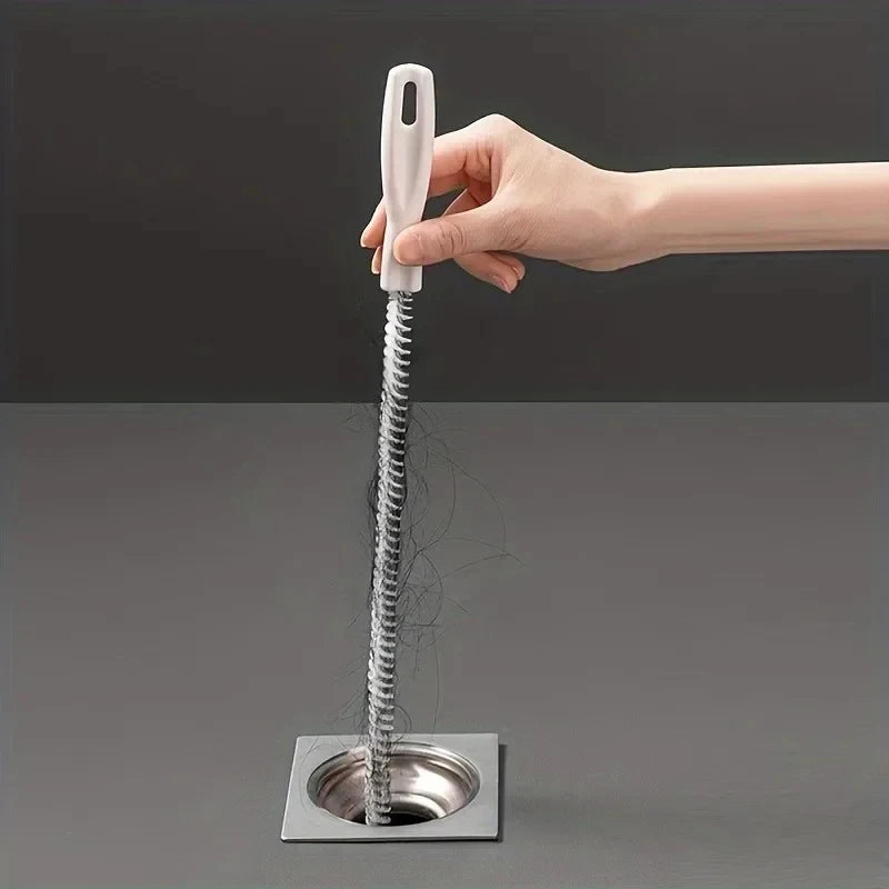 1Pcs Pipe Unclogging Brush Shower Tub Drain Hair Catcher Long Cleaner For Cleaning Sewer Pipes Bathroom Products Household Home