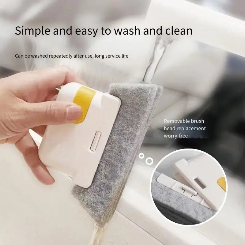 Window Groove Cleaning Cloth Brush Slot Hand-held Door Gap Keyboard Kitchen Floor Gap Household Cleaning Tools