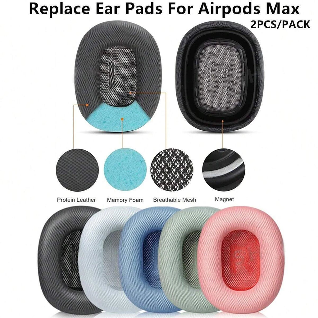 2PCS/Pack Is Suitable for Replacing Original Earmuffs with Airpods Max, Which Is More Breathable and Comfortable to Wear