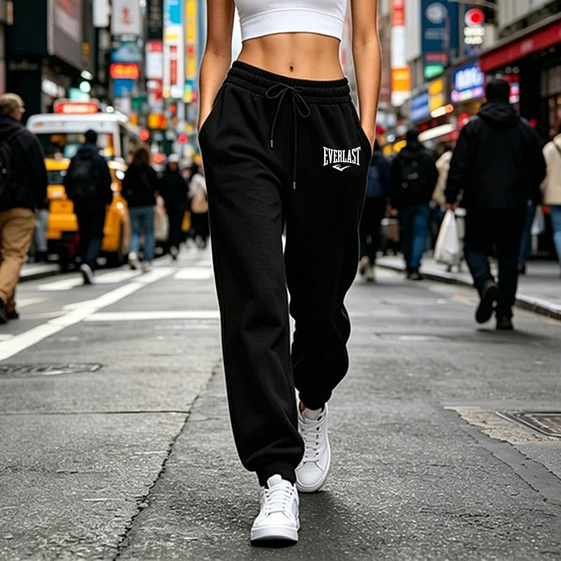 Womens Sweatpants Casual Sports Fitness Pants Outdoors Gym Jogging Woman Clothes Trousers Fashion Baggy Elastic Waist Sportswear