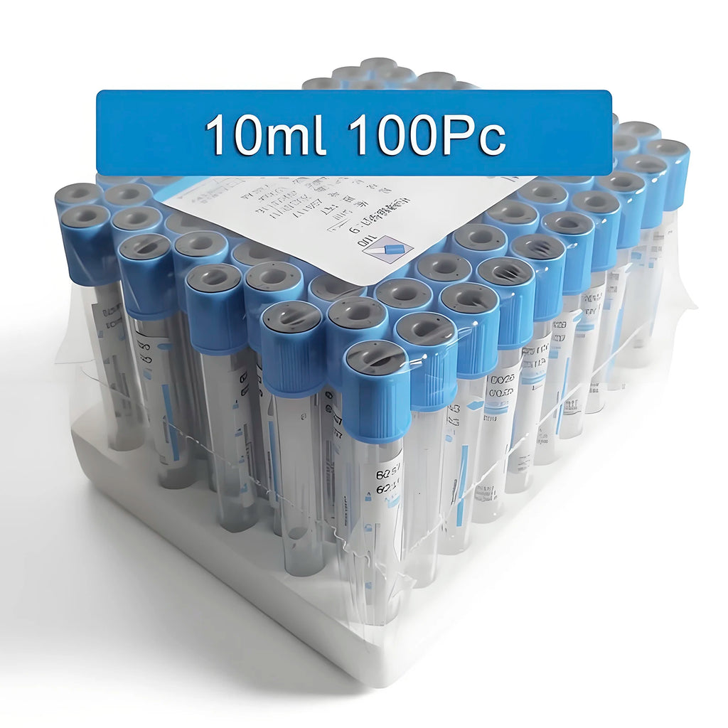 100Pc Blood Collection Coagulation Sodium Citrate Plastic Tube Sterile Negative Pressure Vacuum Blue Cap Anticoagulant Tube