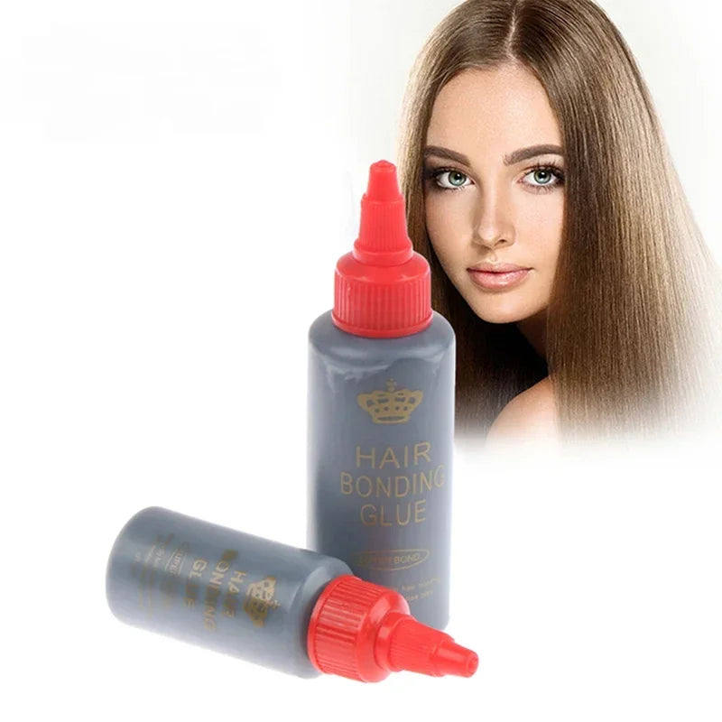 1 O.z. 1/2/3PC Black Waterproof Hair Bonding Glue, False Eyelashes Super Hold Hair Weaving Lace Glue for Secure Hair Integration