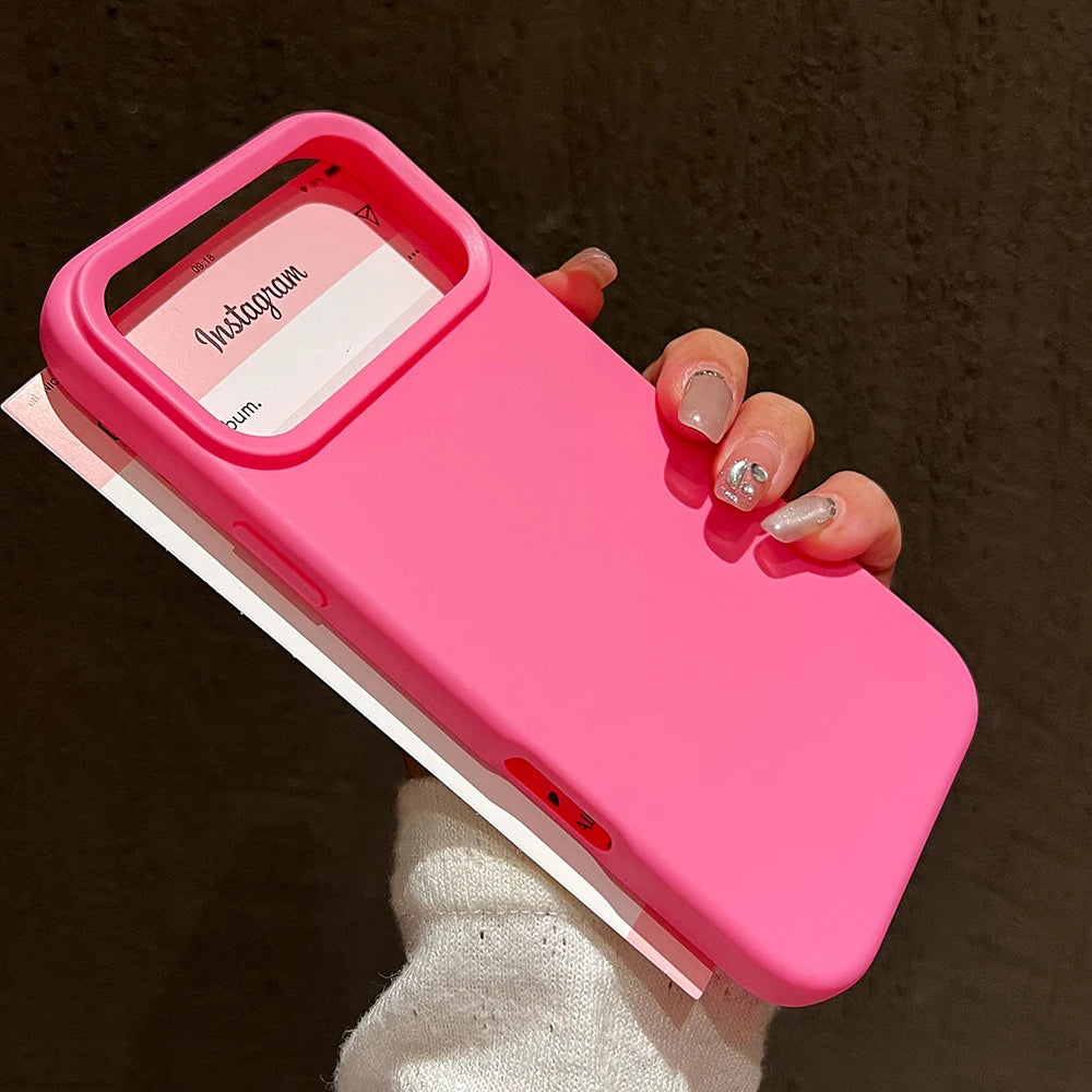 Candy Color Silicone Protective Phone Case For iPhone 17 18 Pro Max Air 17 Pro Shockproof Matte Soft TPU Bumper Back Cases Cover