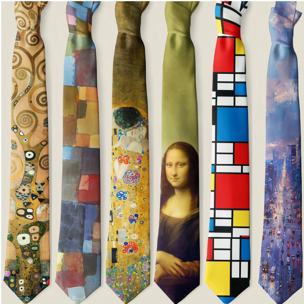 New Fashion Design Oil Painting Patterned Tie Necktie ties for men Business Wedding Party Gravatas Accessories Gift