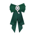 Hot School Girls Boy Elegant Classic Retro Big Bowtie Neck Tie Rhinestone Corsage Bowtie Cravat Gifts for Women Formal Neck Ties
