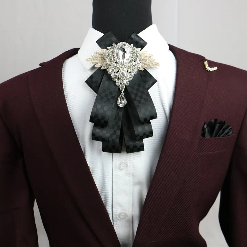 Luxury Solid Bowtie Casual Bow Tie For Men Women Uniform Collar Butterf Bowknot Adult Black Navy Bow Ties Cravats Girls Bowties