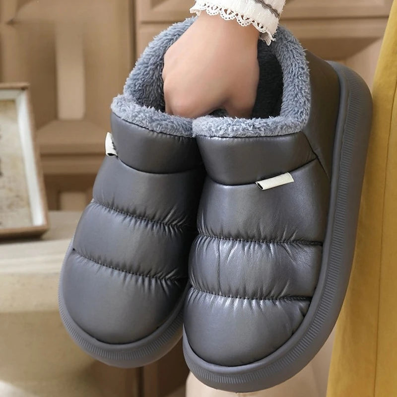 New men's snow boots 2025 warm plush thicken winter ankle boot outdoor men casual shoes botas hombre waterproof footwear size 46