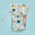 Baby Diaper Bag Organizer Reusable Waterproof Wet/Dry Cloth Bag Mummy Storage Nappy Bag For Disposable Carrying Diaper Clothing
