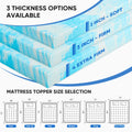 JHK 2-4 Inch Gel Memory Foam California King Mattress Topper  Cooling Mattress Soft and Breathable Bed Topper Bedroom Furniture