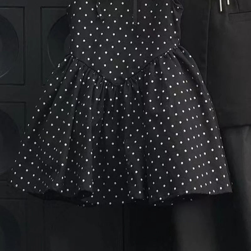 Summer New Polka Dot Girls' Dress Baby Kids Clothing 2025 Stylish and Elegant Princess Baby Dress for Girls