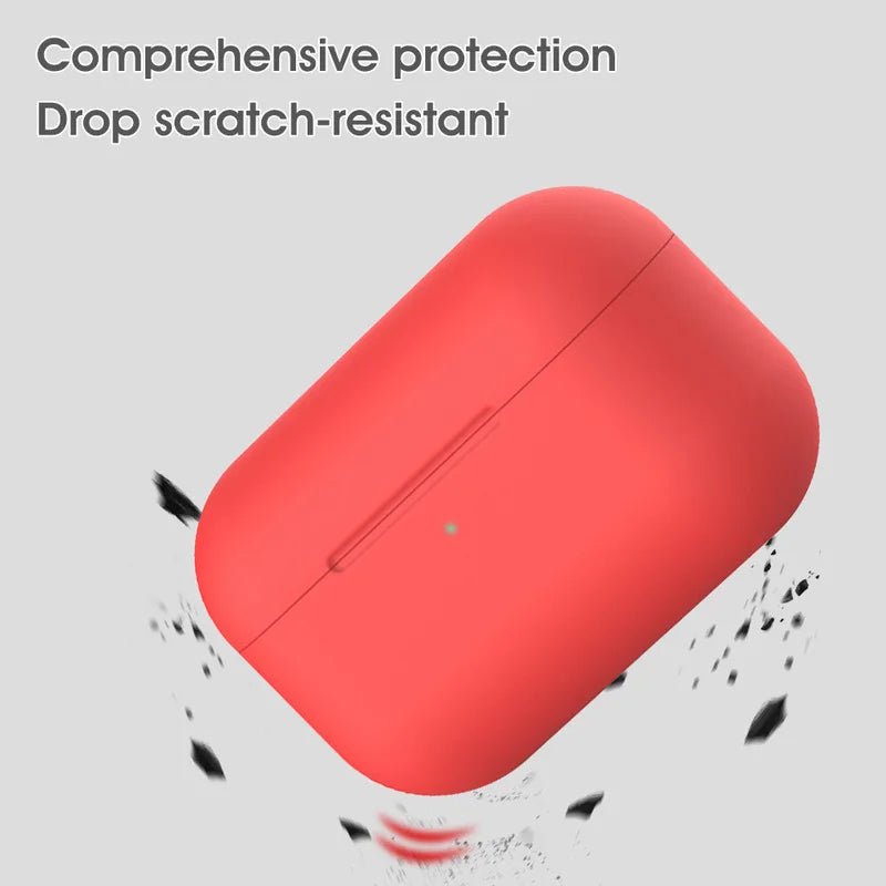 Silicone Earphone Protective Cover For Air-pods Pro Sticker Wireless Headset Case Headphone Accessories Dropshipping Wholesale