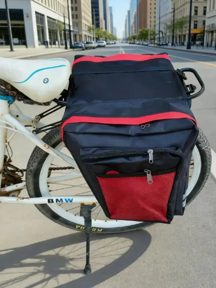 MTB Bicycle Carrier Bag Rear Rack Bike Trunk Bag Luggage  Pannier Back Seat Double Side Cycling Bycicle Bag Durable Travel