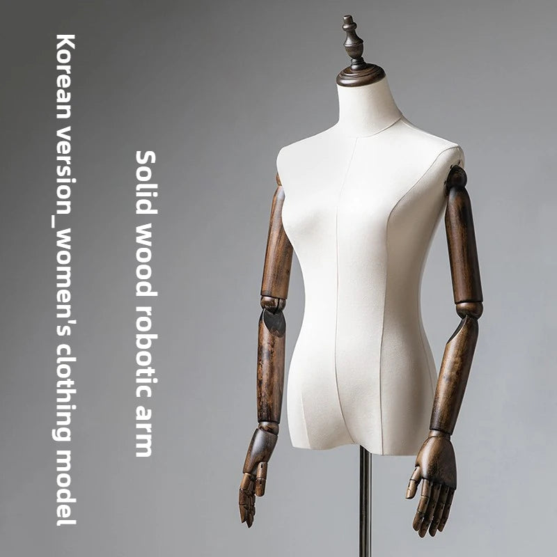 Female Dress Form Mannequin for Window Display Half Body Model for Wedding Dresses Hangers Photography Clothing Display Stand